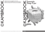 Kambrook KDF250 User's Manual