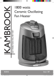 Kambrook KCE42 User's Manual
