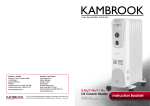 Kambrook KOH105/KOH107/KOH11 User's Manual