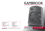 Kambrook KFH200 User's Manual