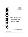 Kalorik USK GRB 32231 S User's Manual