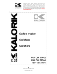 Kalorik USK CM 32764 User's Manual