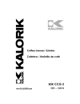 Kalorik USK CCG 2 User's Manual