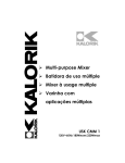 Kalorik Multi-purpose mixer USK CMM 1 User's Manual