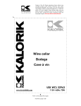Kalorik - Team International Group Refrigerator USK WCL 32963 User's Manual