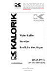Kalorik - Team International Group Hot Beverage Maker USK JK 34446 User's Manual