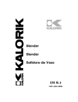 Kalorik - Team International Group Blender USK BL 6 User's Manual
