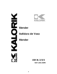 Kalorik - Team International Group Blender USK BL 3/4/5 User's Manual