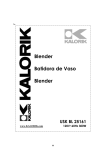 Kalorik - Team International Group Blender usk bl 25161 User's Manual