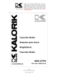 Kalorik - Team International Group Blender MFM 37992 User's Manual