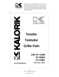 Kalorik 35481 User's Manual