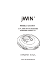 Jwin JX-CD678 User's Manual