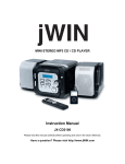 Jwin JX-CD2100 User's Manual
