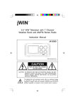 Jwin jk-3030 User's Manual