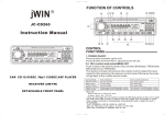 Jwin JC-CD260 User's Manual