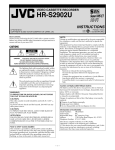 JVC HR-S2902U User's Manual