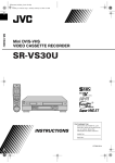 JVC VCR SR-VS30U User's Manual