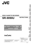 JVC VCR SR-9090U User's Manual