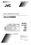 JVC UX-A70MDR User's Manual