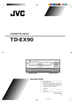 JVC TD-EX90 User's Manual