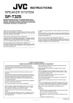 JVC SP-T325 User's Manual