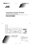 JVC RX-6510VBK User's Manual