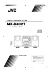 JVC MX-D402T User's Manual