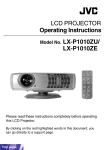 JVC LX-P1010ZU User's Manual