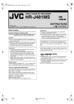 JVC LPT0591-001A User's Manual