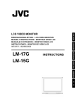 JVC LM-17G User's Manual