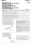 JVC KV-V8 Supplementary Manual