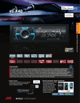 JVC KD-X40 Specification Sheet