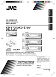 JVC KD-S7250 Instruction Manual