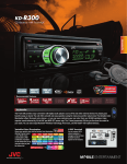 JVC KD-R300 Specification Sheet