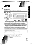 JVC KD-G737 User's Manual