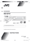 JVC KD-G731 User's Manual