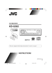 JVC KD-G502 User's Manual