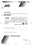 JVC KD-G431 User's Manual