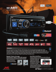 JVC KD-A805 Specification Sheet