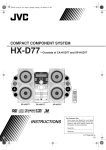 JVC HX-D77 User's Manual