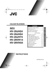 JVC HV-29JH24 User's Manual