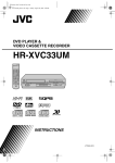 JVC HR-XVC33UM User's Manual