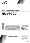 JVC HR-VP70U User's Manual