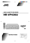 JVC HR-VP436U User's Manual