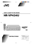 JVC HR-VP434U User's Manual