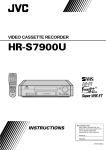 JVC HR-S7900U User's Manual