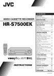 JVC HR-S7500EK User's Manual