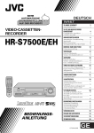 JVC HR-S7500E User's Manual