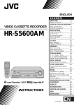 JVC HR-S5600AM User's Manual