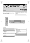 JVC HR-S2913U User's Manual